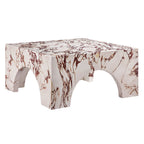 Valen Indoor - Outdoor Patio Arched Concrete Coffee Table