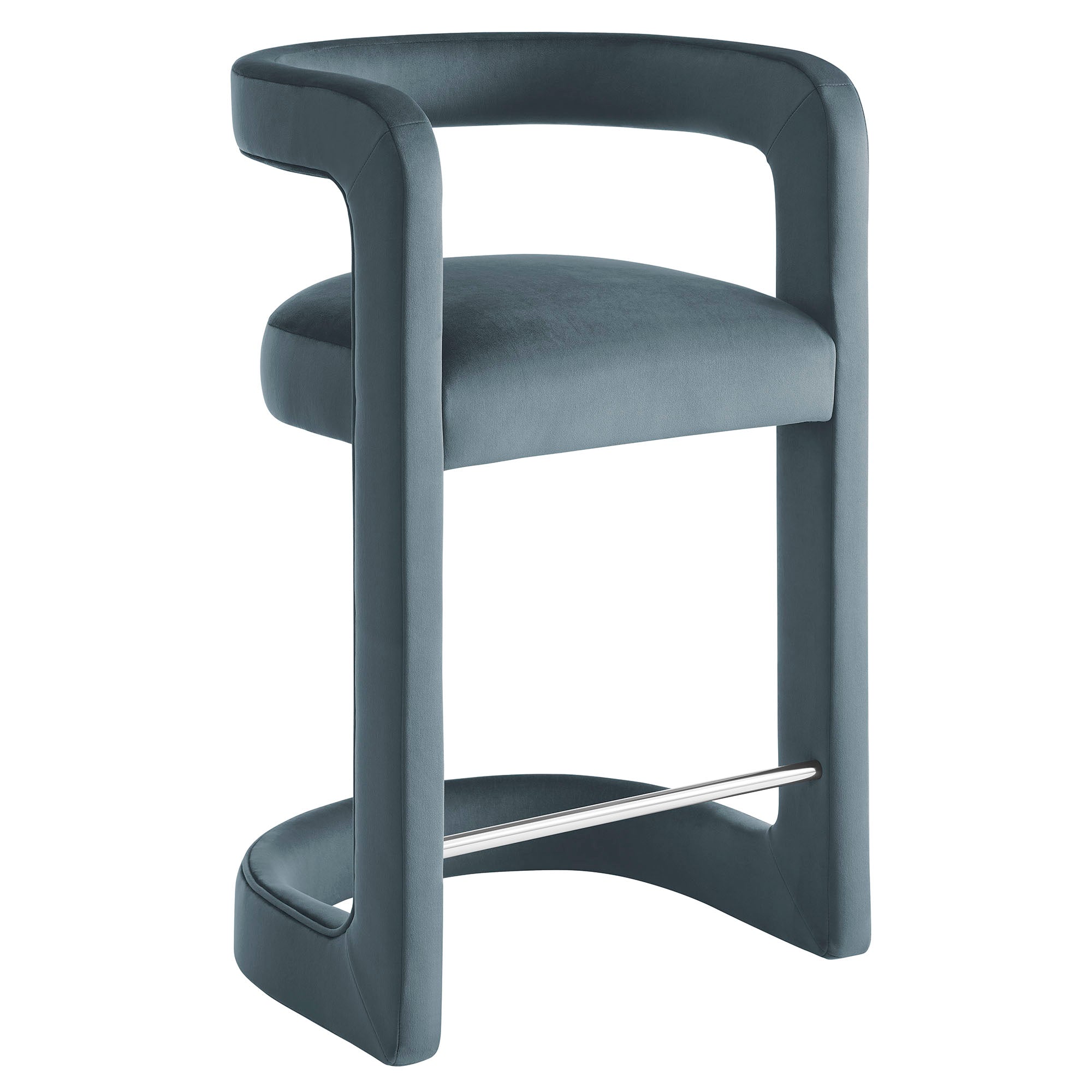 Winslow Performance Velvet Counter Stool - EEI-7107-CAB
