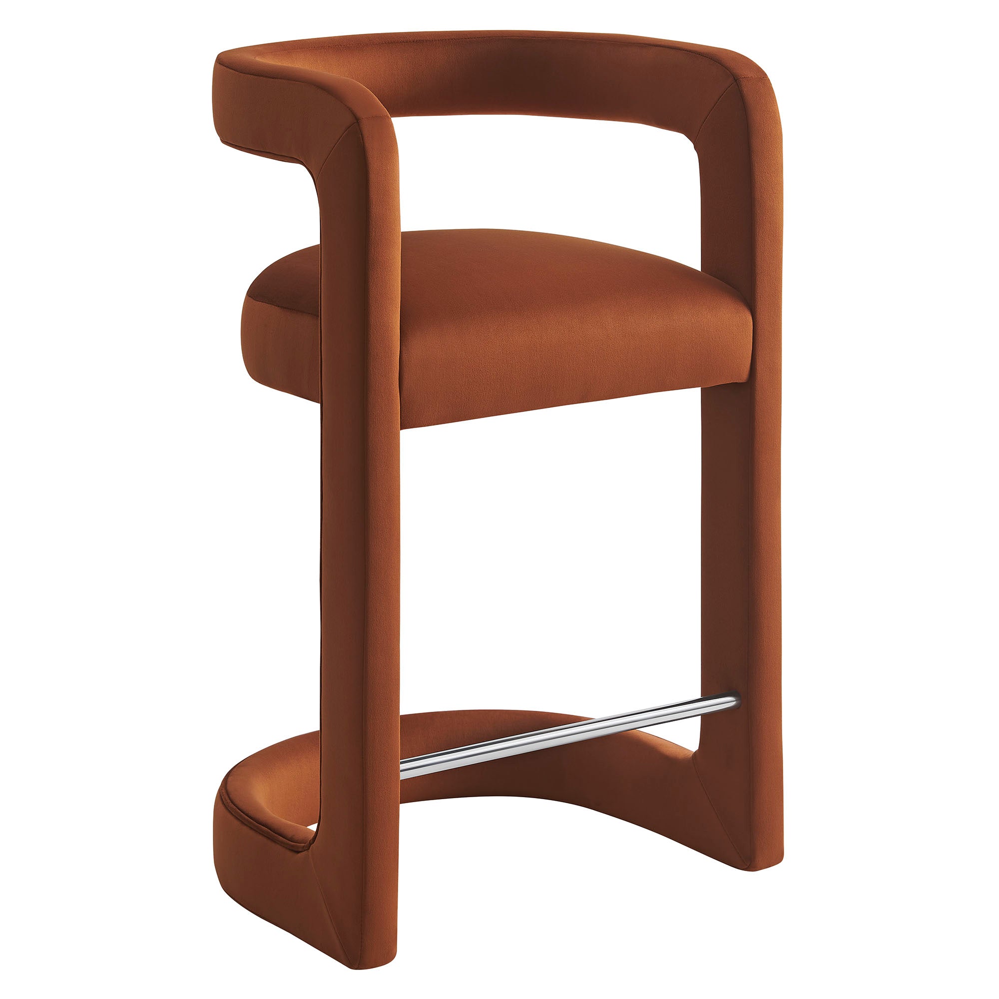 Winslow Performance Velvet Counter Stool - EEI-7107-RUS