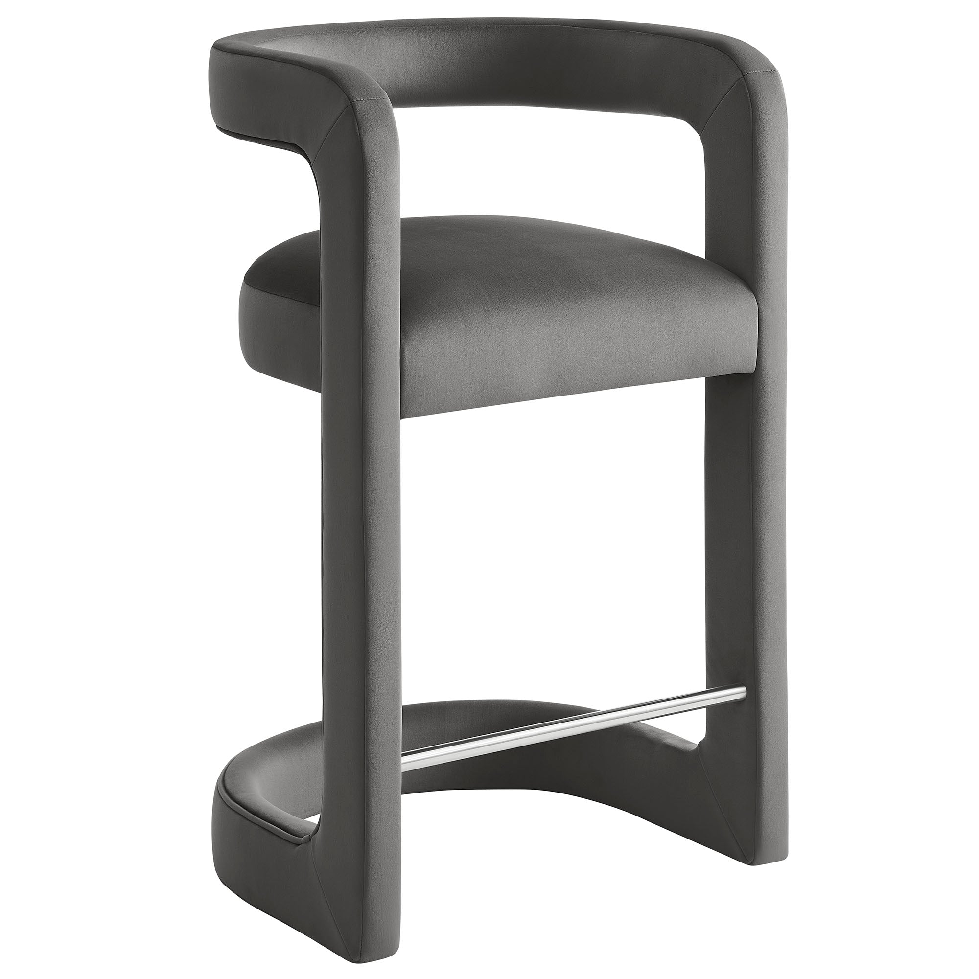 Winslow Performance Velvet Counter Stool - EEI-7107-STG