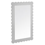 Emmeline Scalloped Rectangle Wall Mirror - EEI-7116-LGR