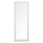 Emmeline Scalloped Rectangle Floor Mirror