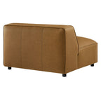 Auren Upholstered Vegan Leather Modular Armless Chair