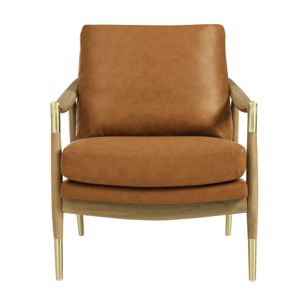 Langford Vegan Leather Accent Armchair
