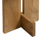 Tarin Acacia Wood and Marble Side Table