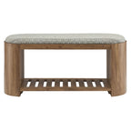 Ashby 45" Geometric Upholstered Bench