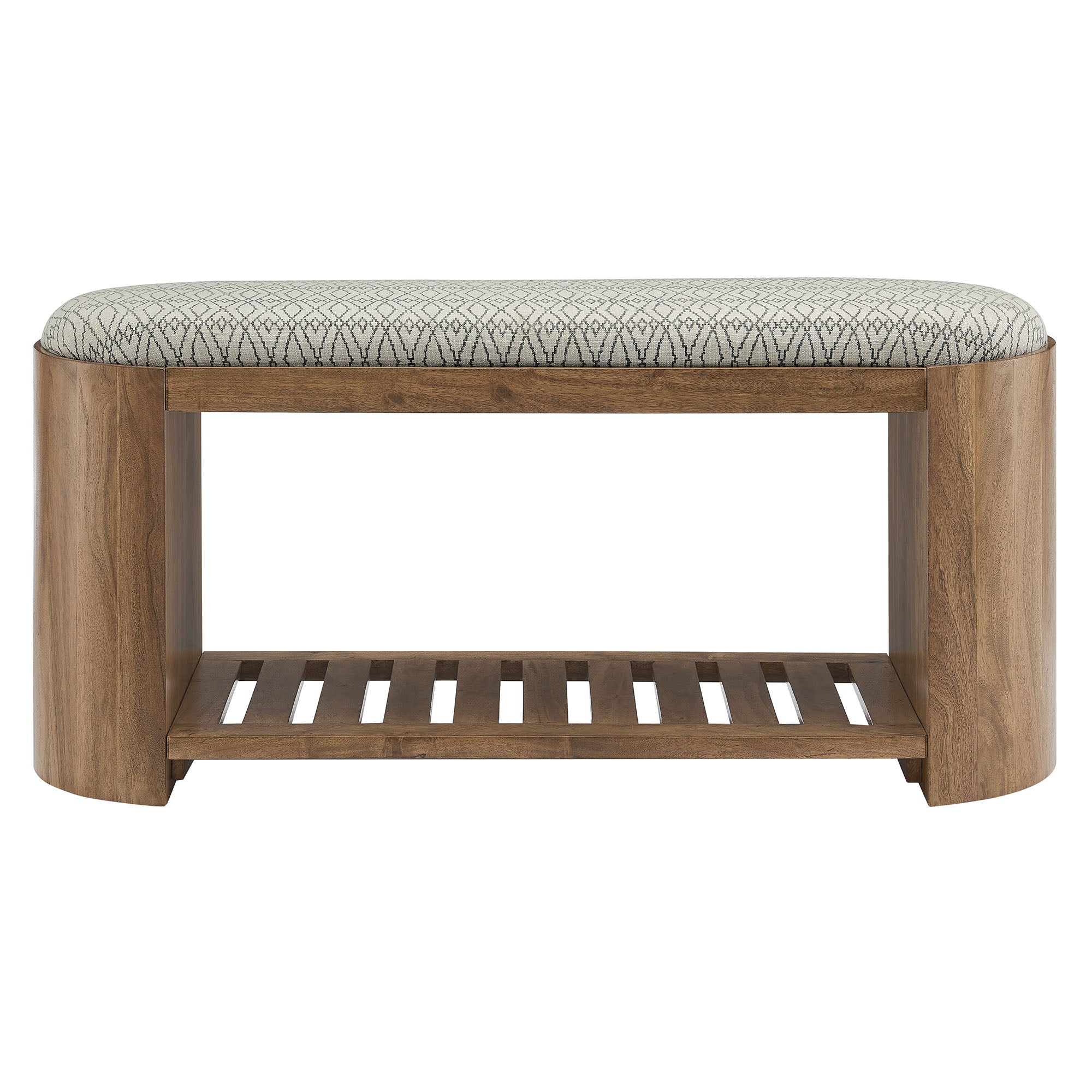 Ashby 45" Geometric Upholstered Bench