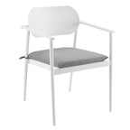 Aeris Stackable Outdoor Patio Aluminum Dining Armchair Set of 2