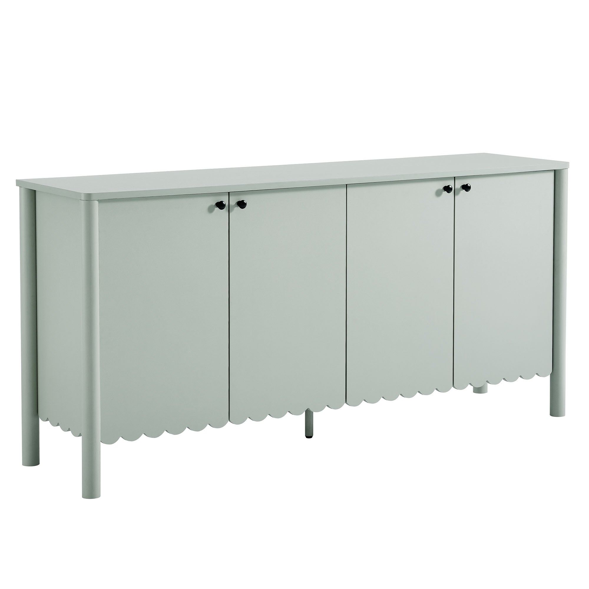 Emmeline 66" 4-Door Scalloped Sideboard Cabinet - EEI-7153-SGE