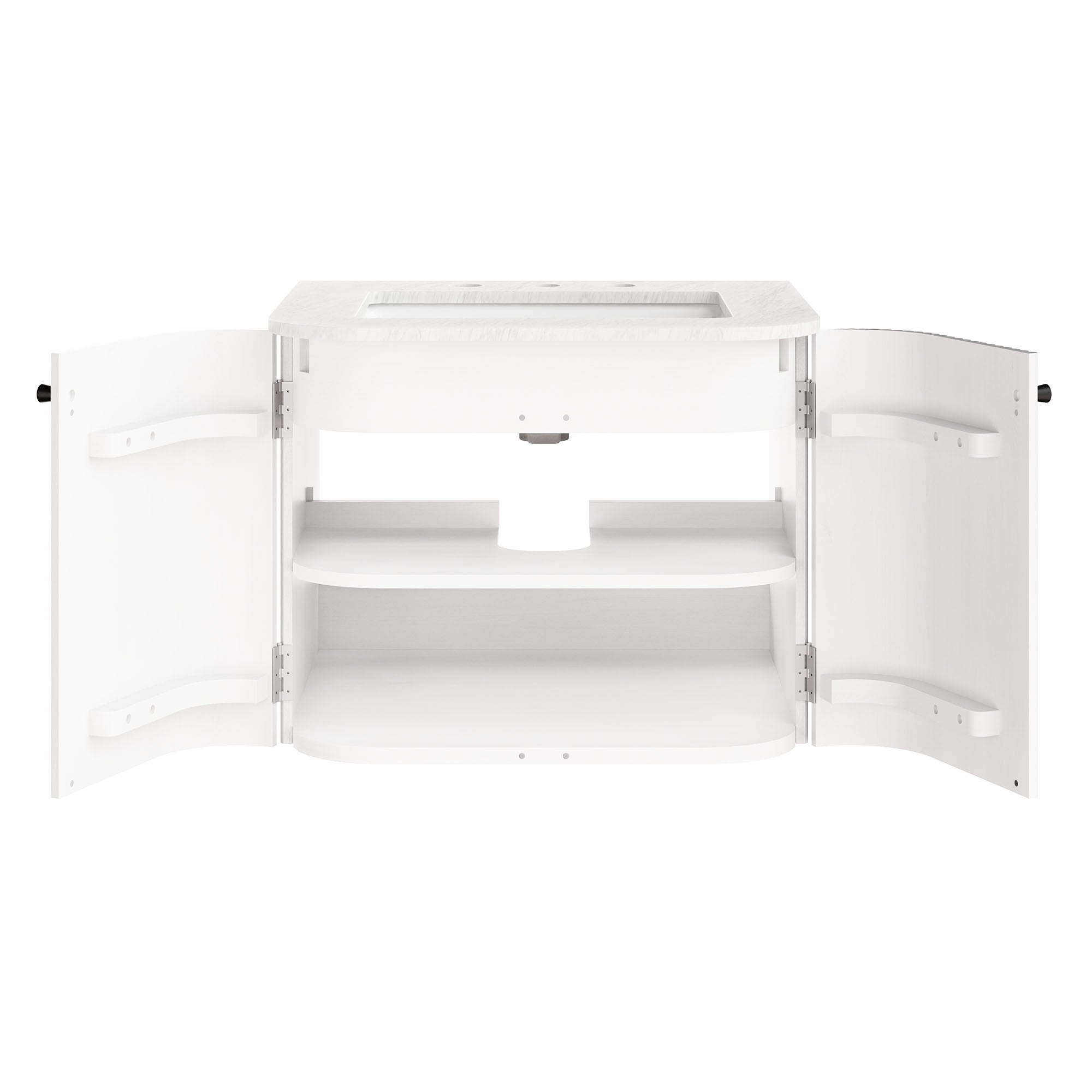Zia Wall-Mount Bathroom Vanity with Marble Sink