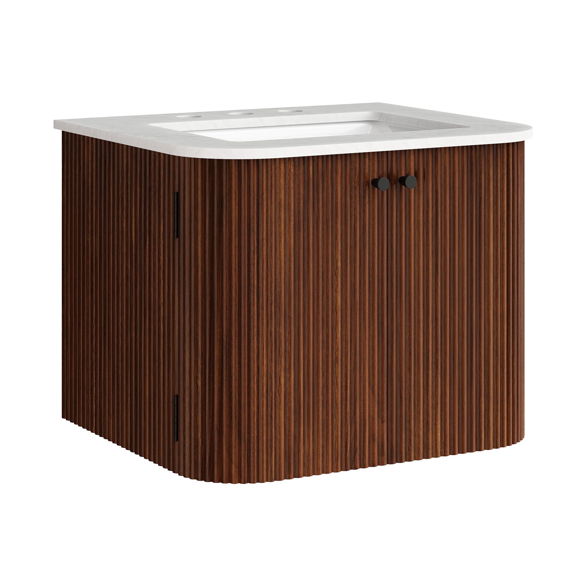 Zia Wall-Mount Bathroom Vanity with Marble Sink - EEI-7162-WAL