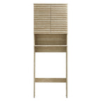 Render Over the Toilet Faux Travertine Bathroom Storage Cabinet