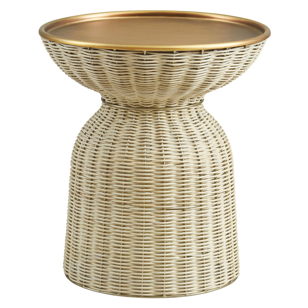 Lazaro Round Rattan Side Table