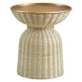 Lazaro Round Rattan Side Table