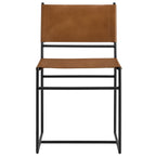 Thatcher Leather and Metal Dining Chair