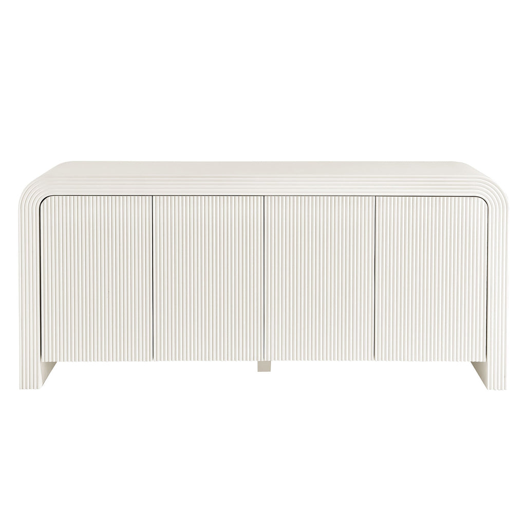 Waterflute 70" Fluted Sideboard Cabinet