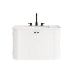 Zia Wall-Mount Bathroom Vanity with Marble Sink