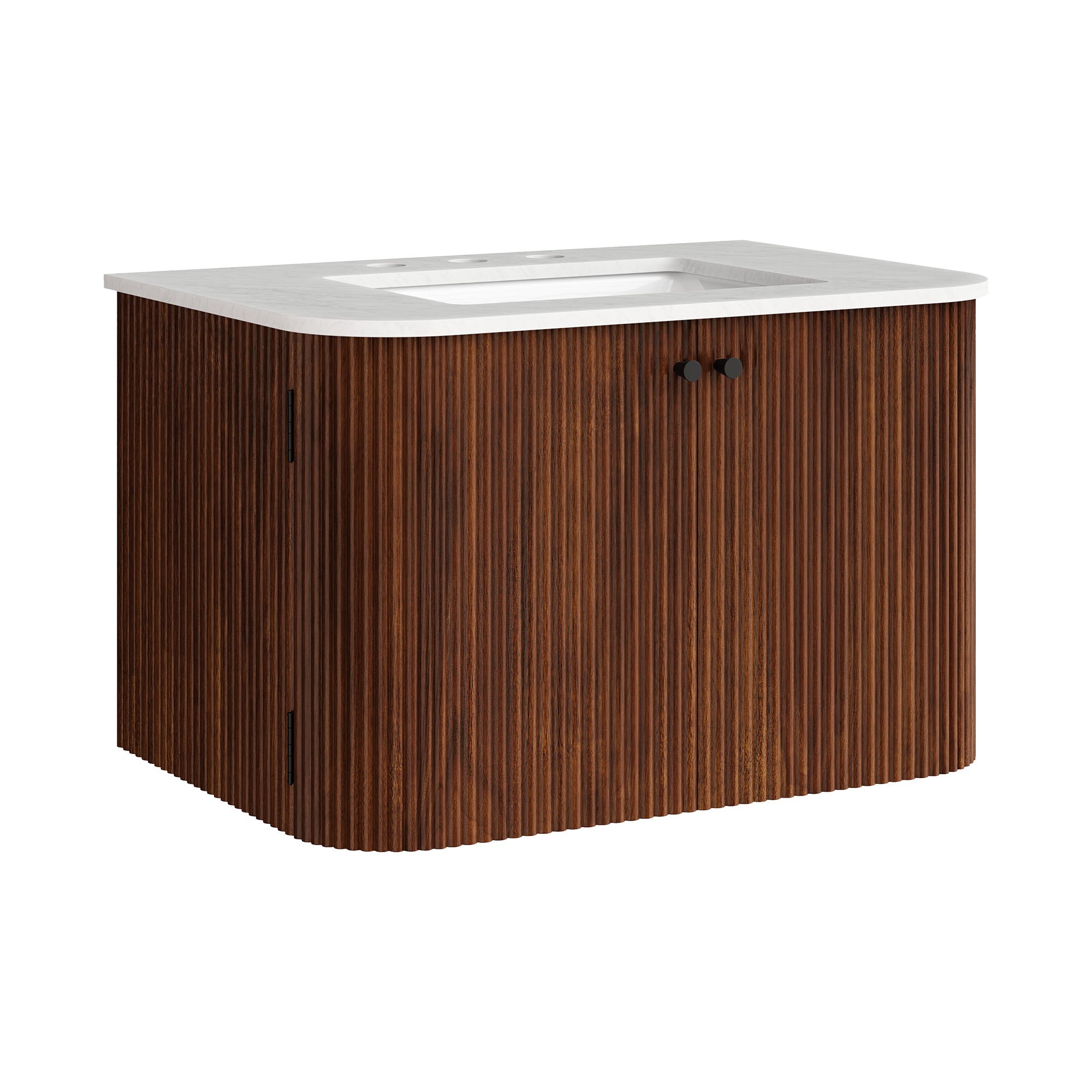 Zia Wall-Mount Bathroom Vanity with Marble Sink - EEI-7208-WAL