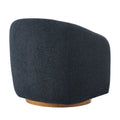 Holland Swivel Chenille Fabric Armchair