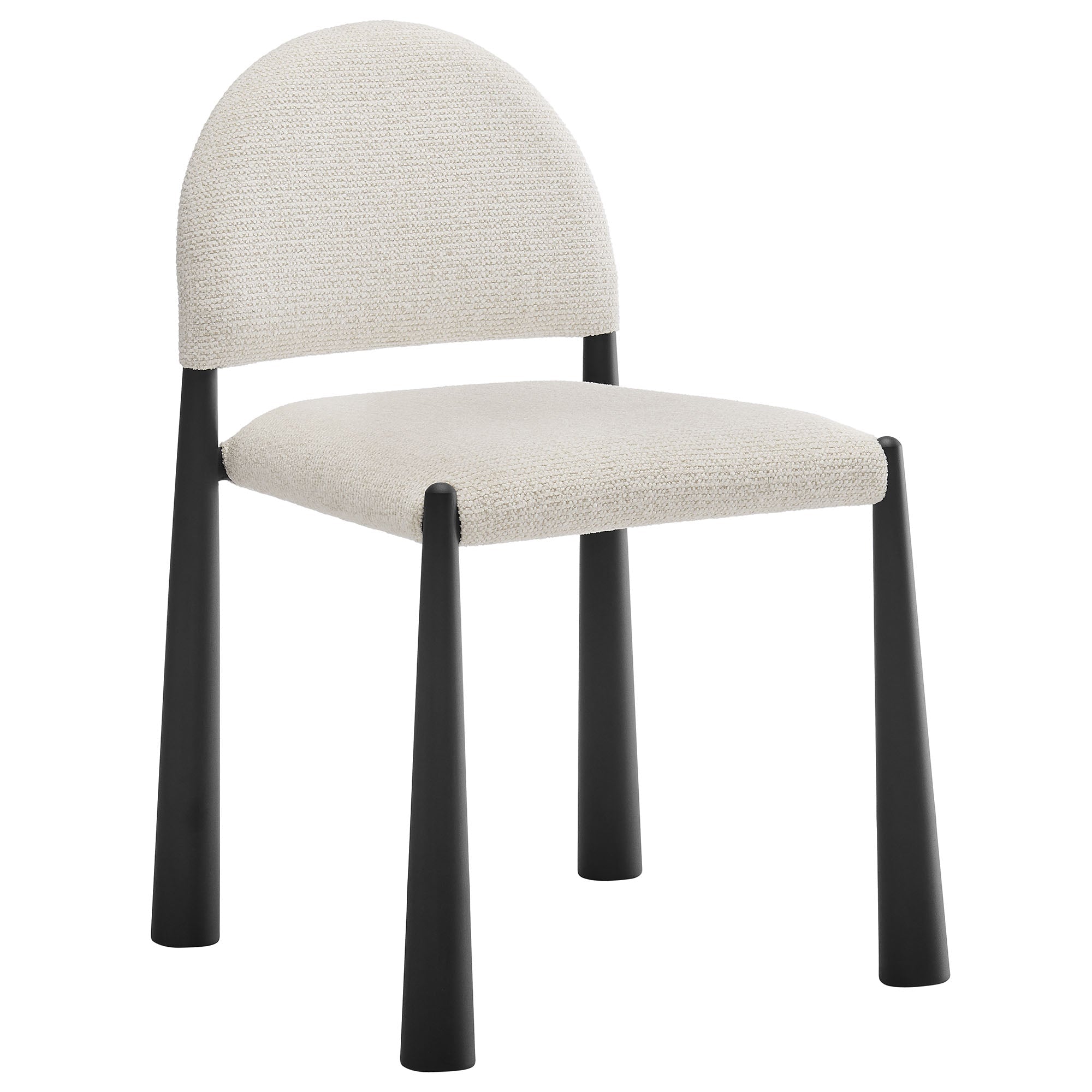 Hayley Upholstered Fabric Dining Side Chair - EEI-7220-BLK-CRE