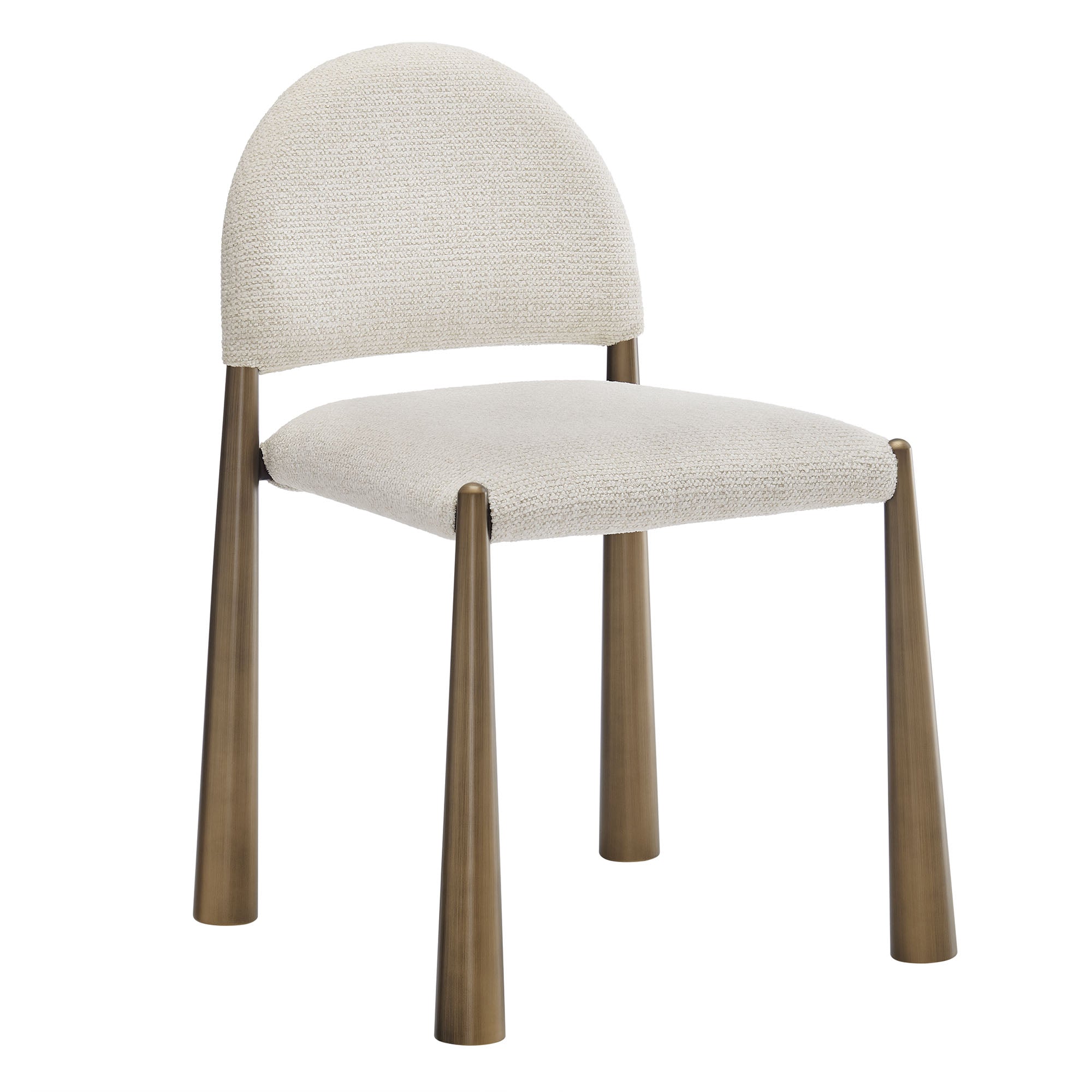 Hayley Upholstered Fabric Dining Side Chair - EEI-7220-BRA-CRE
