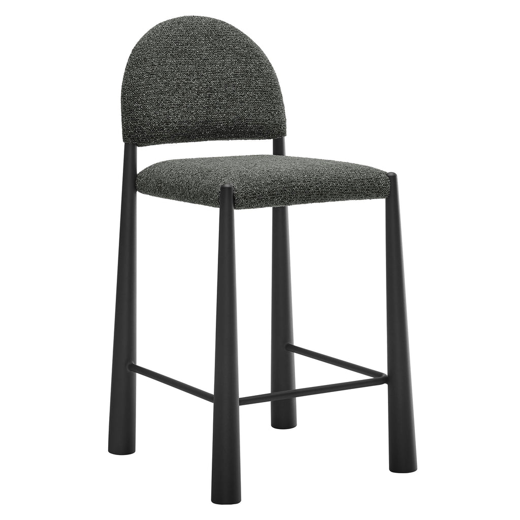 Hayley Upholstered Fabric Counter Stool - EEI-7221-BLK-ANT