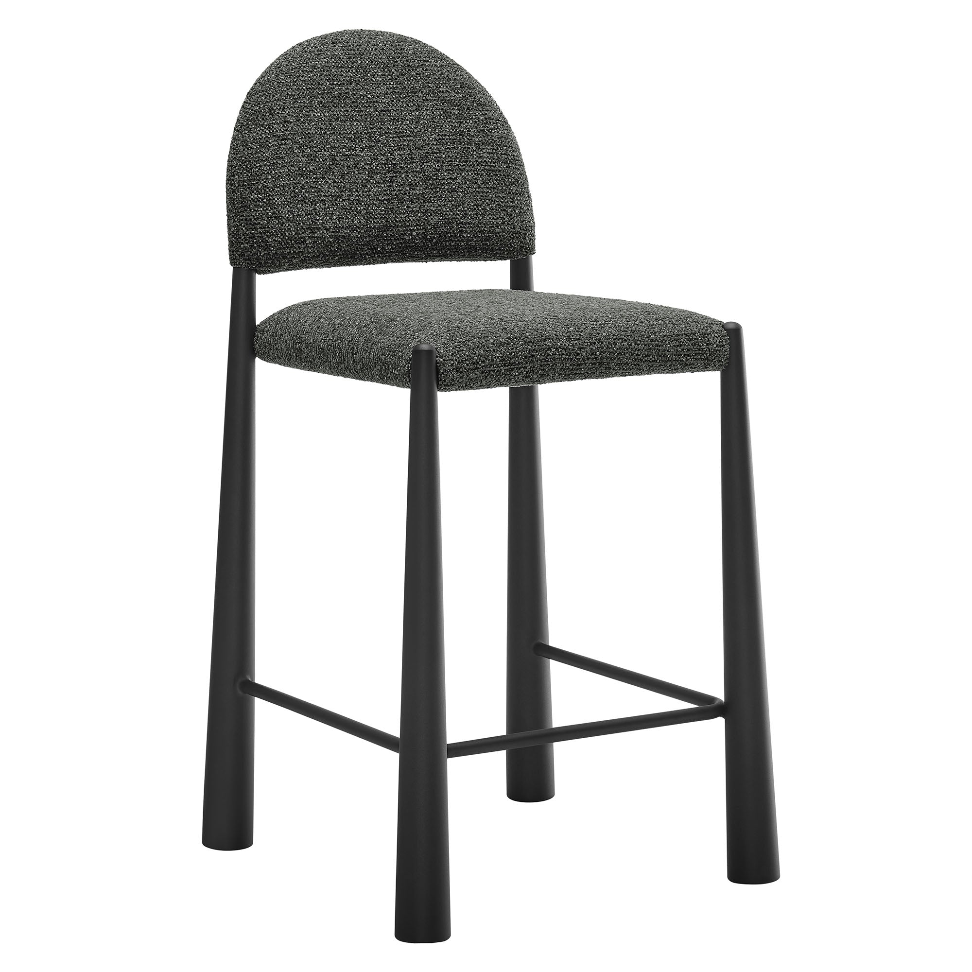 Hayley Upholstered Fabric Counter Stool - EEI-7221-BLK-ANT