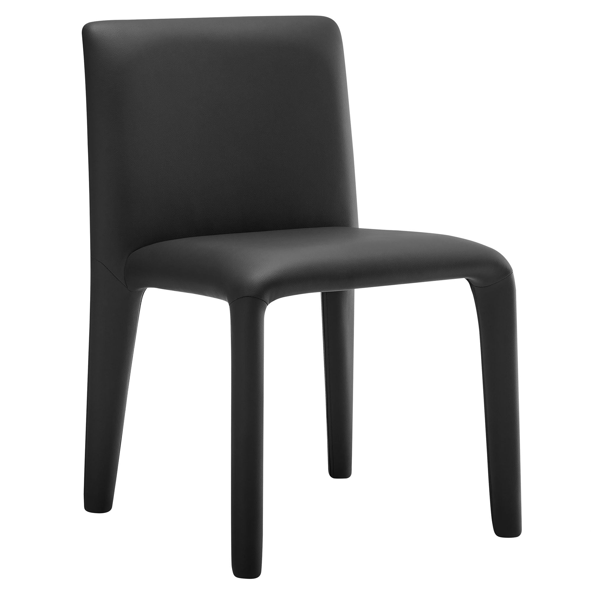 Rhodes Vegan Leather Upholstered Dining Chair - EEI-7223-BLK