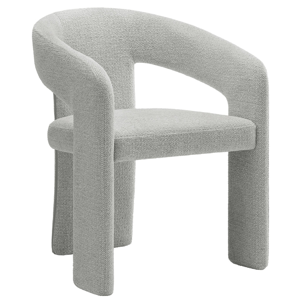 Oslo Barrel Fabric Upholstered Dining Accent Chair - EEI-7224-DOV