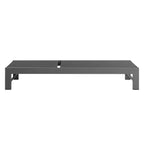 modern Outdoor Patio Mesh and Aluminum Chaise Lounge