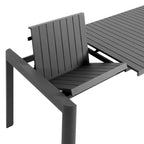 modern Outdoor Patio Aluminum Extendable Dining Table