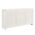 Dahlia Fluted and Scalloped Sideboard Storage Cabinet
