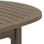 Saratoga Oval Outdoor Patio Teak Wood Coffee Table