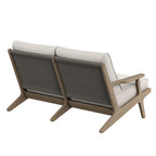 Saratoga Outdoor Teak Wood Loveseat