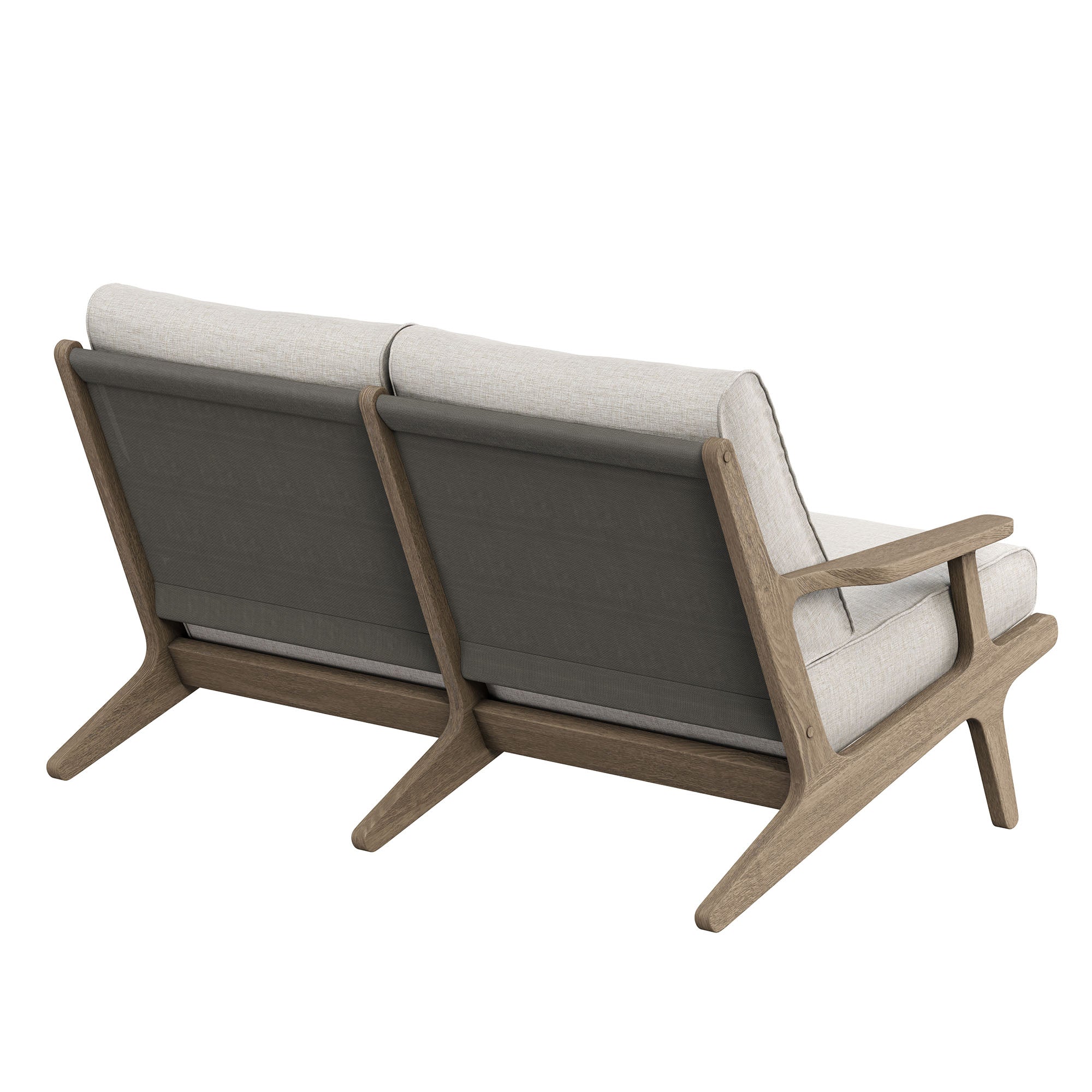 Saratoga Outdoor Teak Wood Loveseat