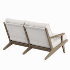 Saratoga Outdoor Teak Wood Loveseat
