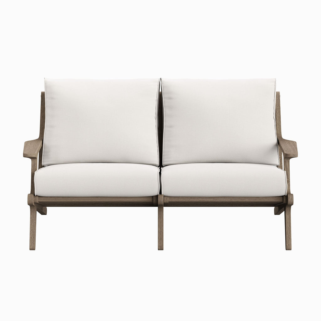 Saratoga Outdoor Teak Wood Loveseat
