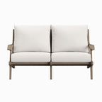 Saratoga Outdoor Teak Wood Loveseat