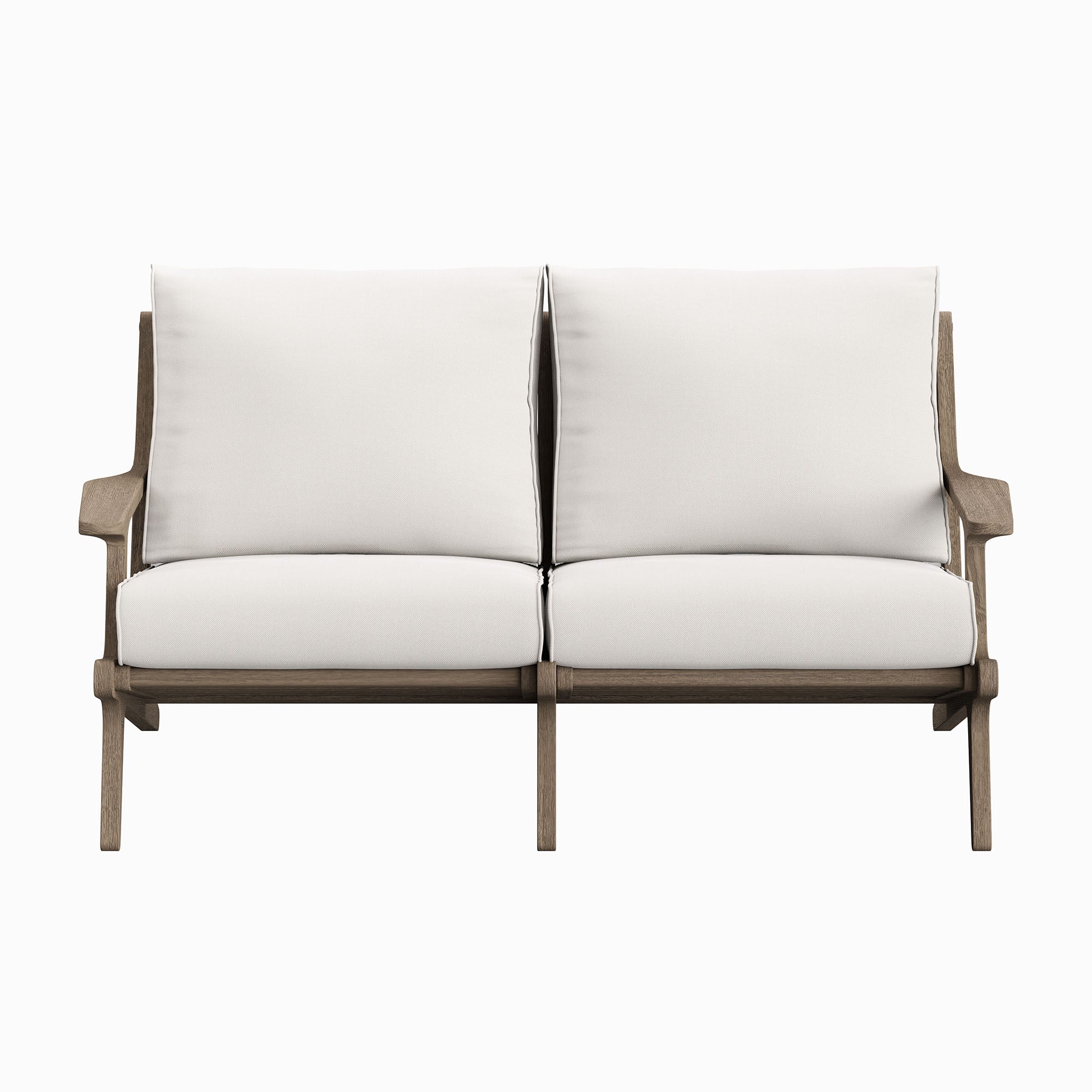 Saratoga Outdoor Teak Wood Loveseat