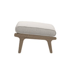 Saratoga Outdoor Teak Wood Chair and Ottoman Set