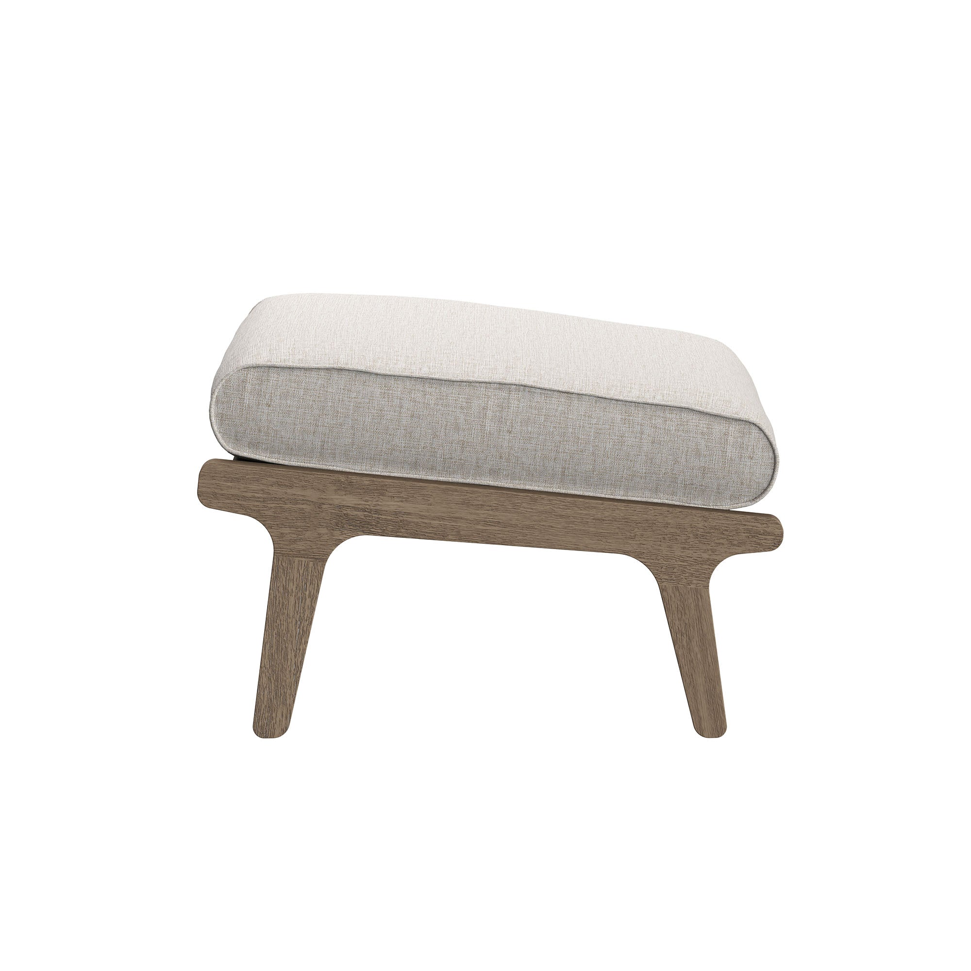 Saratoga Outdoor Teak Wood Chair and Ottoman Set