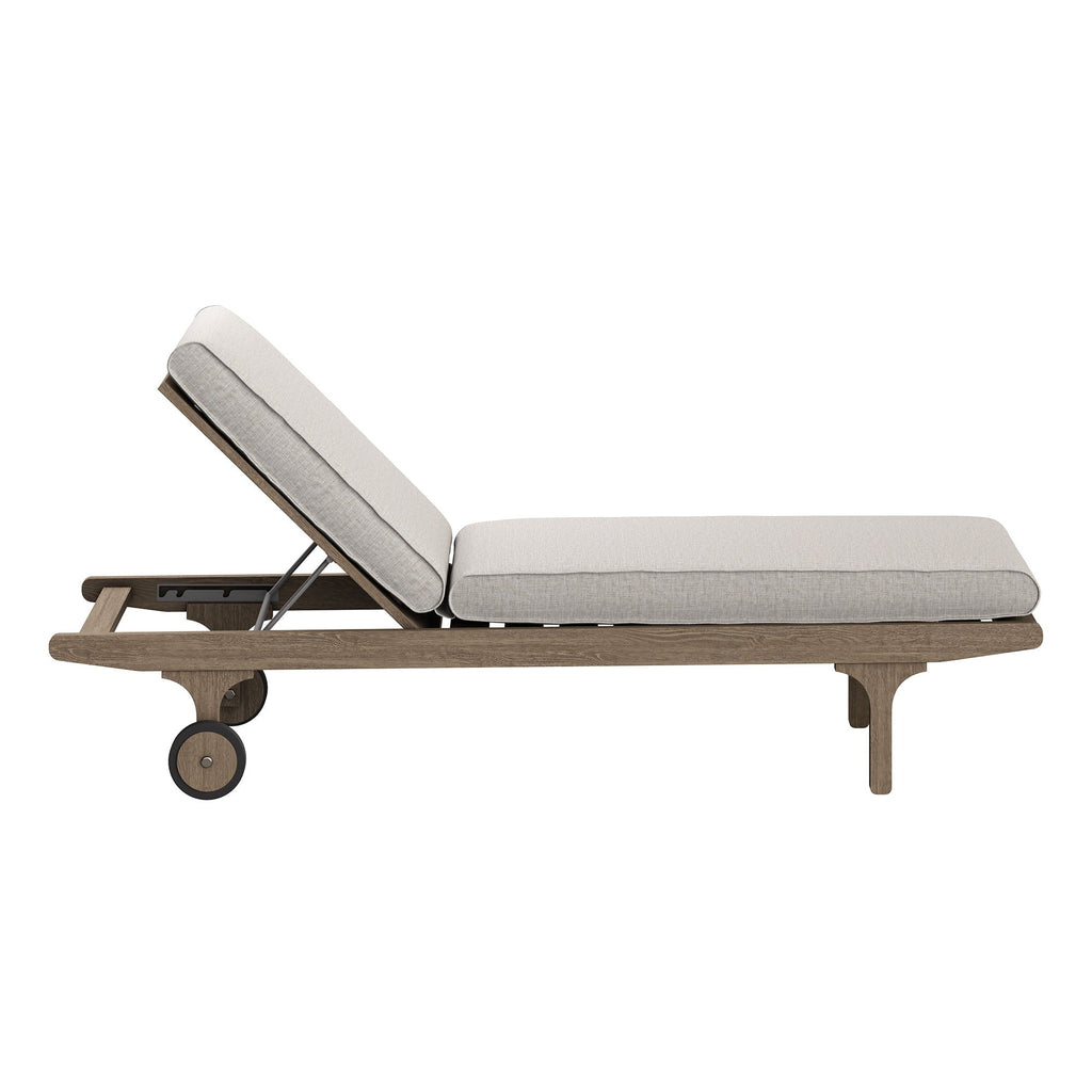 Saratoga Outdoor Teak Chaise Lounge Chair