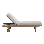 Saratoga Outdoor Teak Chaise Lounge Chair