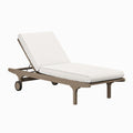 Saratoga Outdoor Teak Chaise Lounge Chair