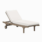 Saratoga Outdoor Teak Chaise Lounge Chair