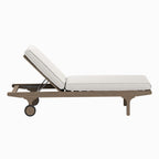 Saratoga Outdoor Teak Chaise Lounge Chair
