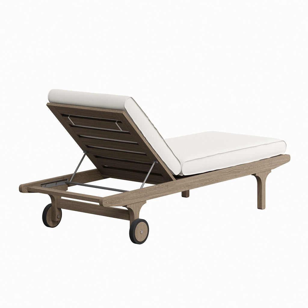 Saratoga Outdoor Teak Chaise Lounge Chair