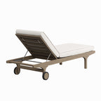 Saratoga Outdoor Teak Chaise Lounge Chair