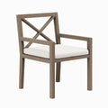 Northlake Outdoor Teak Dining Armchair - EEI-7253-WGR-WHI