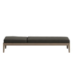 Northlake 3-Piece Outdoor Teak Wood Furniture Set with Chaise Lounges and Side Table